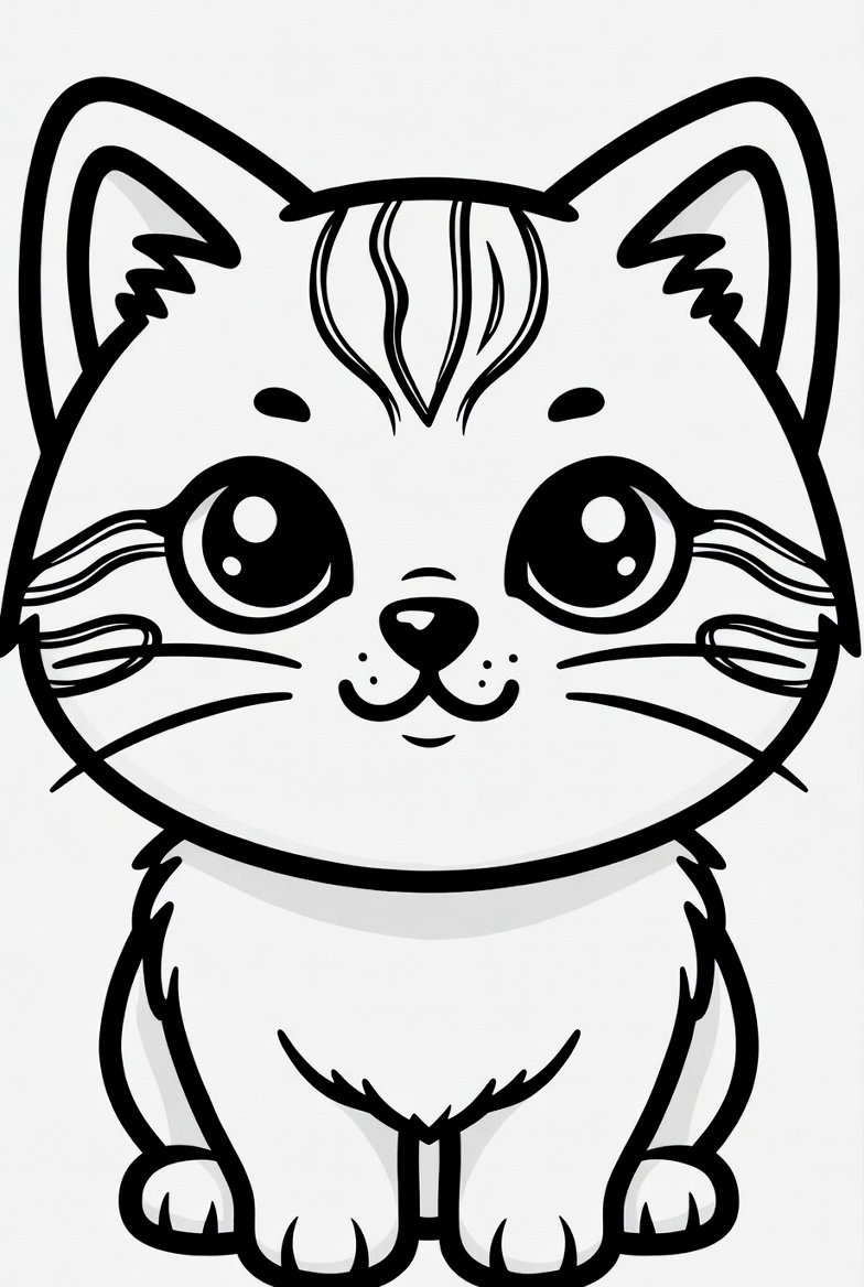 Cat Coloring Page