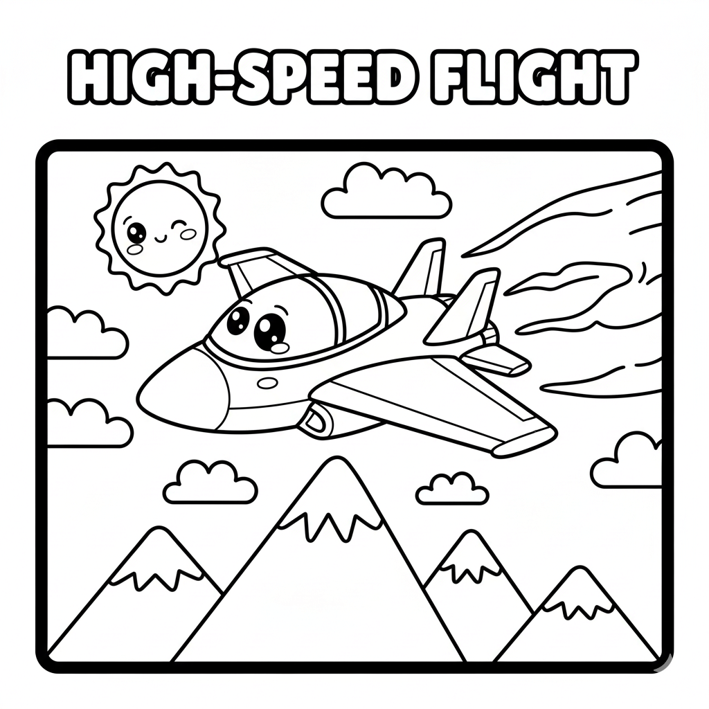 Airplane Coloring Pages