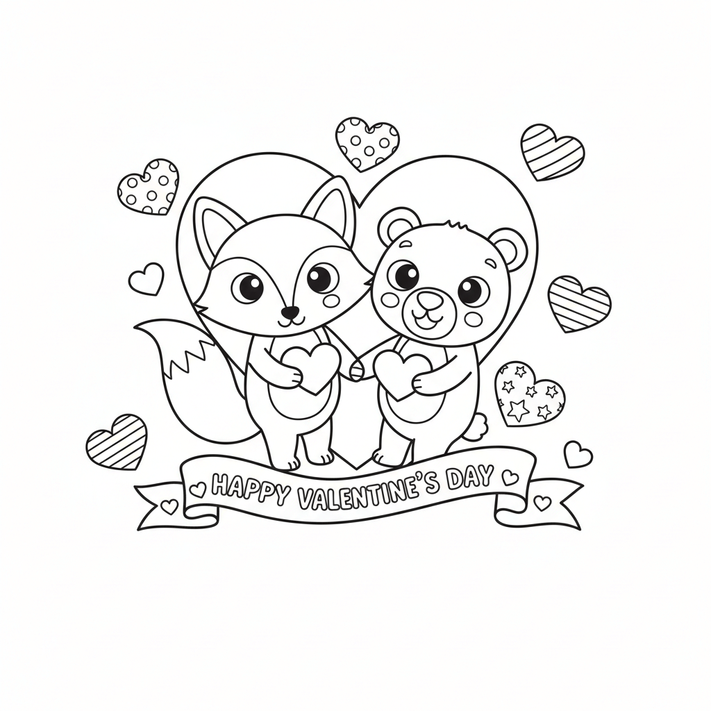 Valentines Day Coloring Pages