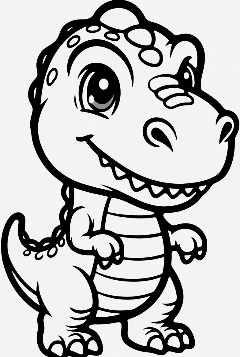 T-Rex Coloring Page