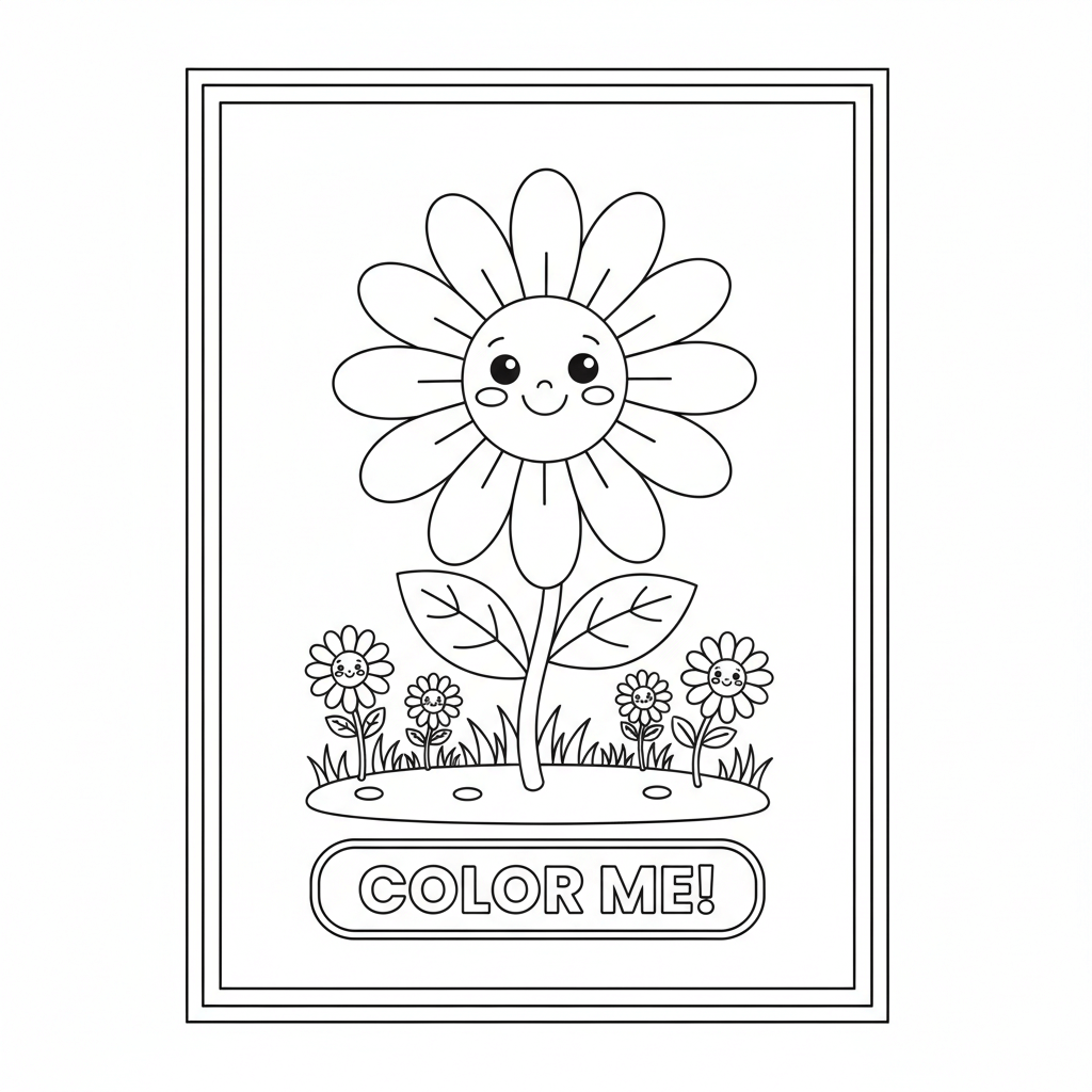 Daisy Coloring Page