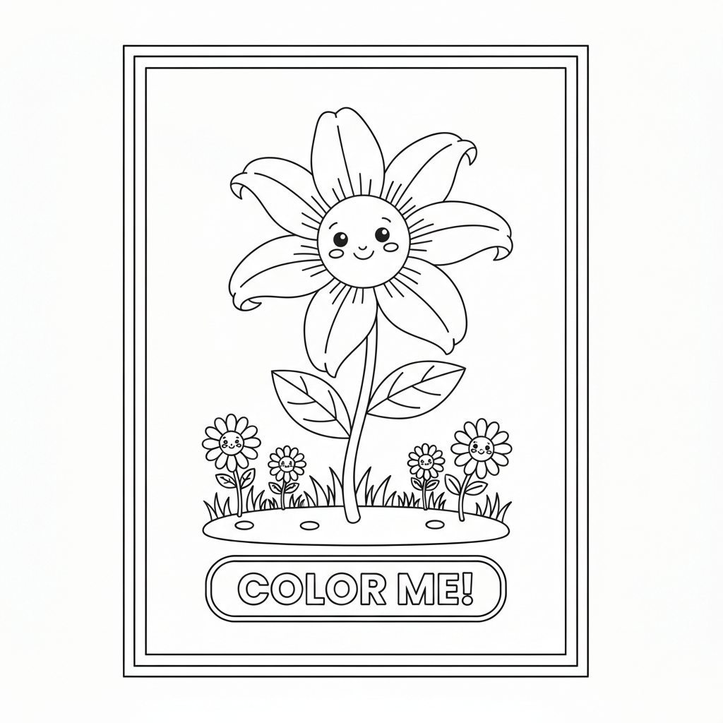 Lily Coloring Page