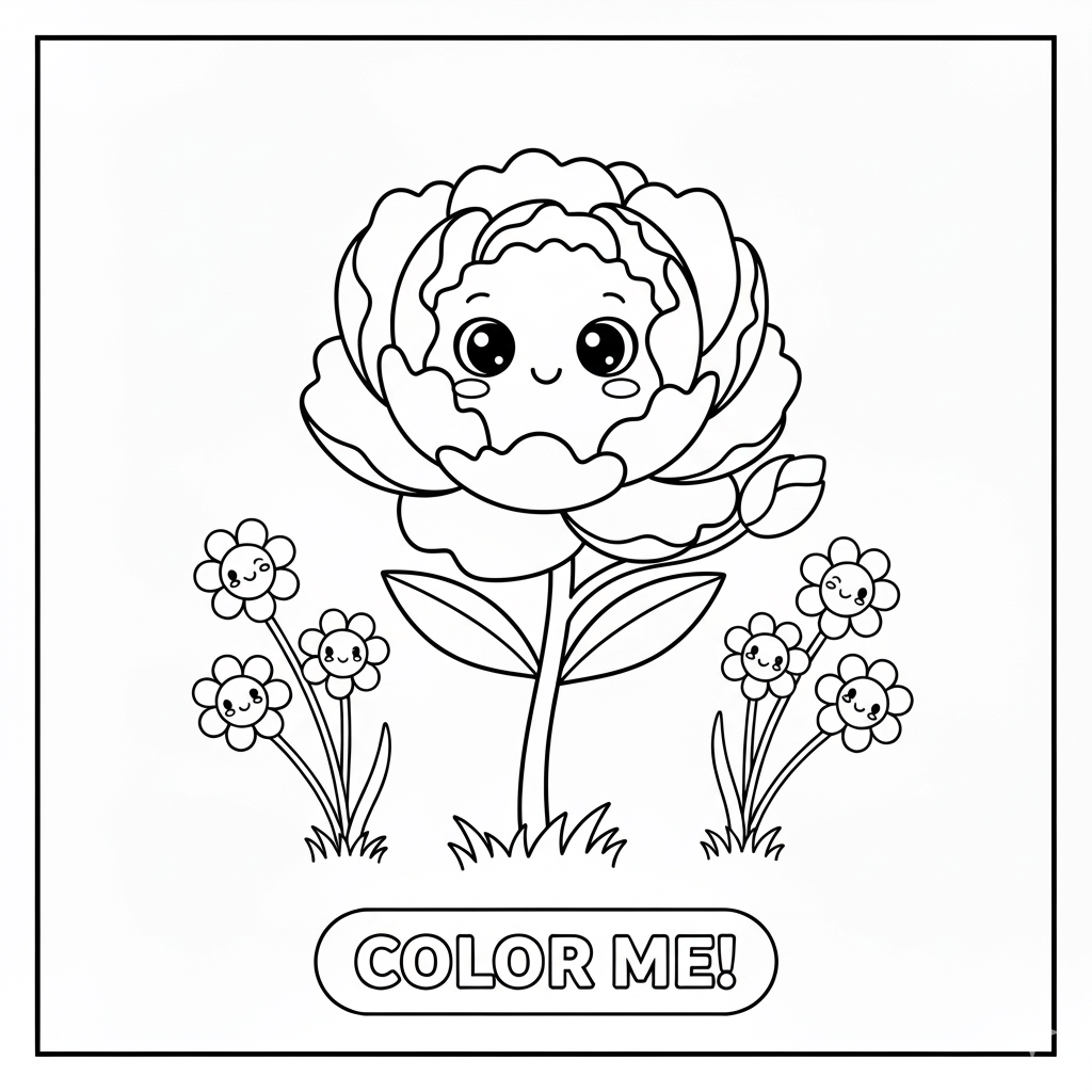 Magnolia Coloring Page