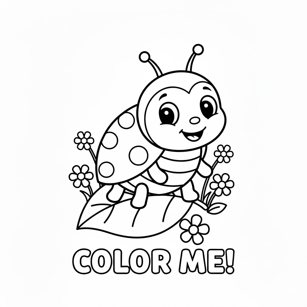 Beetle Coloring Page