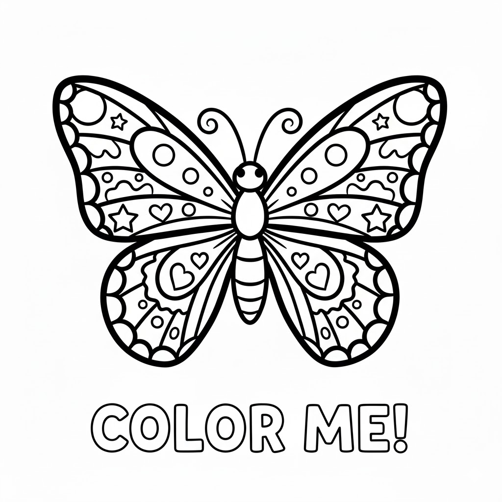 Butterfly Coloring Page