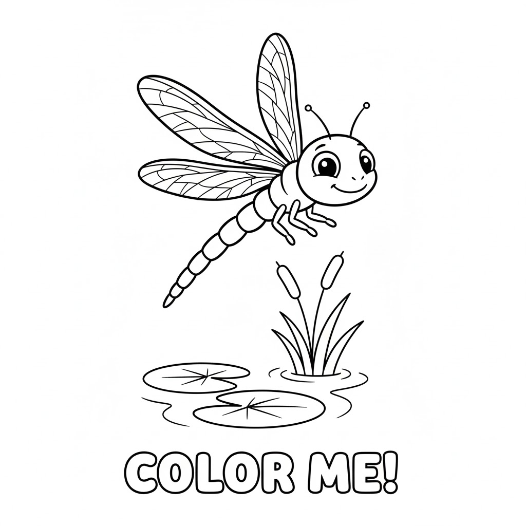 Dragonfly Coloring Page