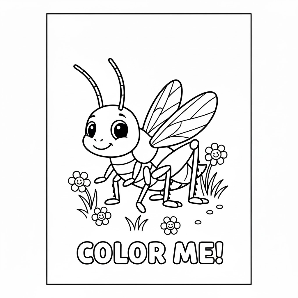 Firefly Coloring Page