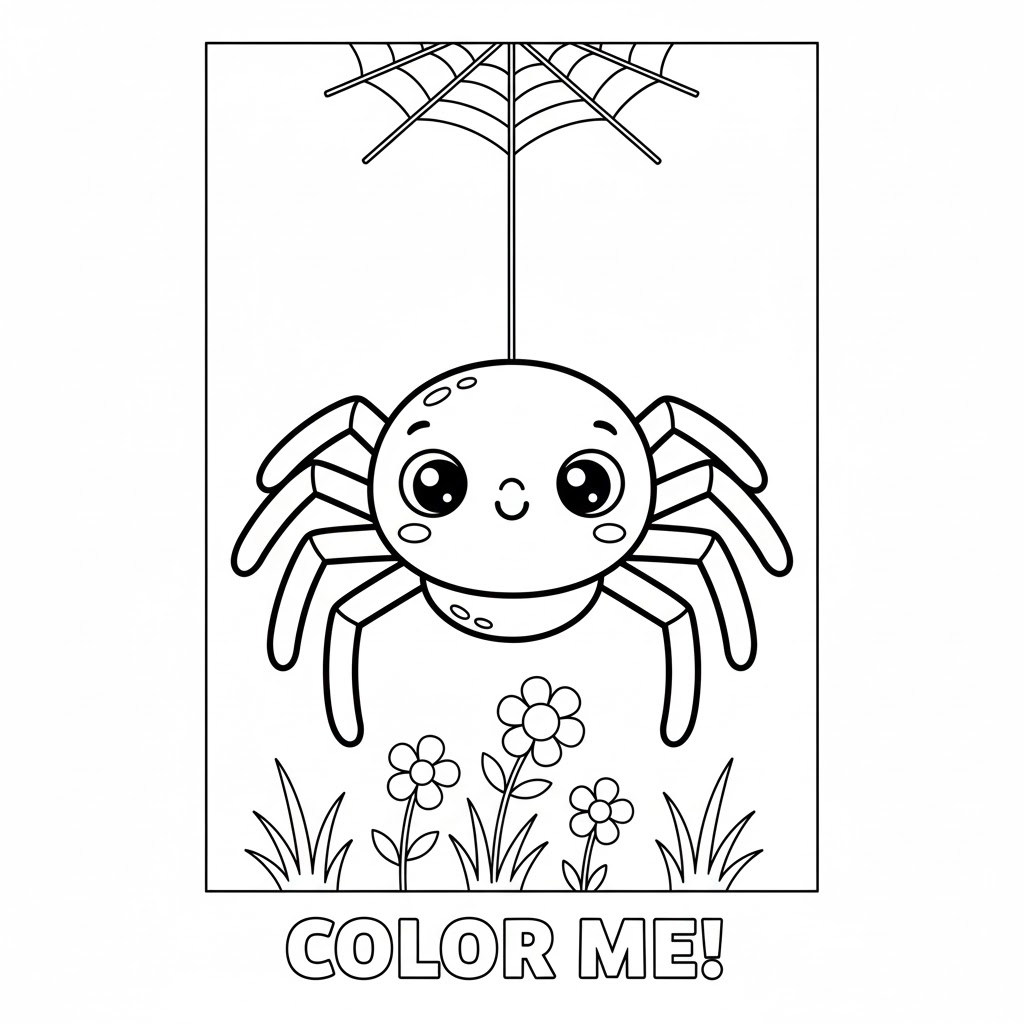 Spider Coloring Page