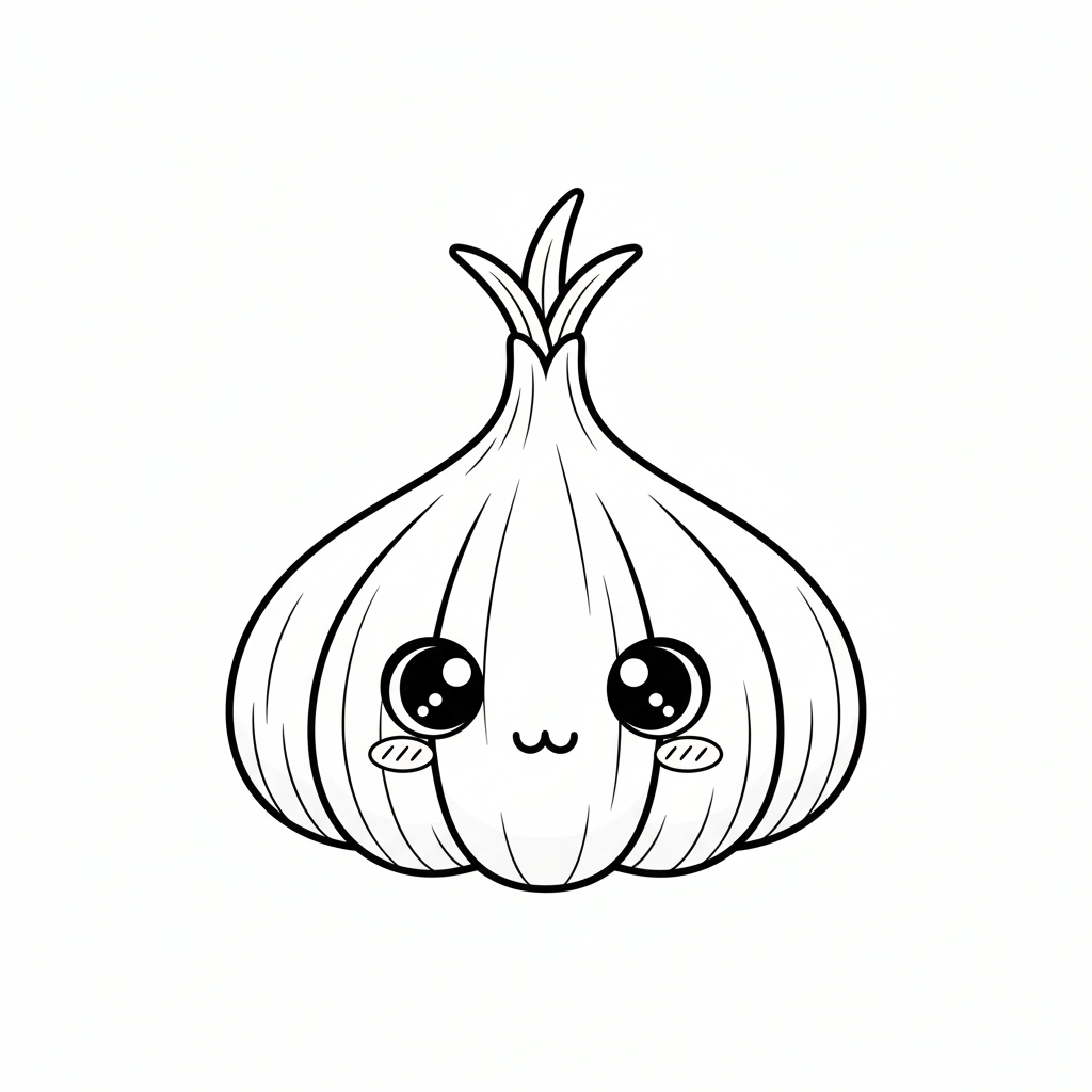 Garlic Coloring Page