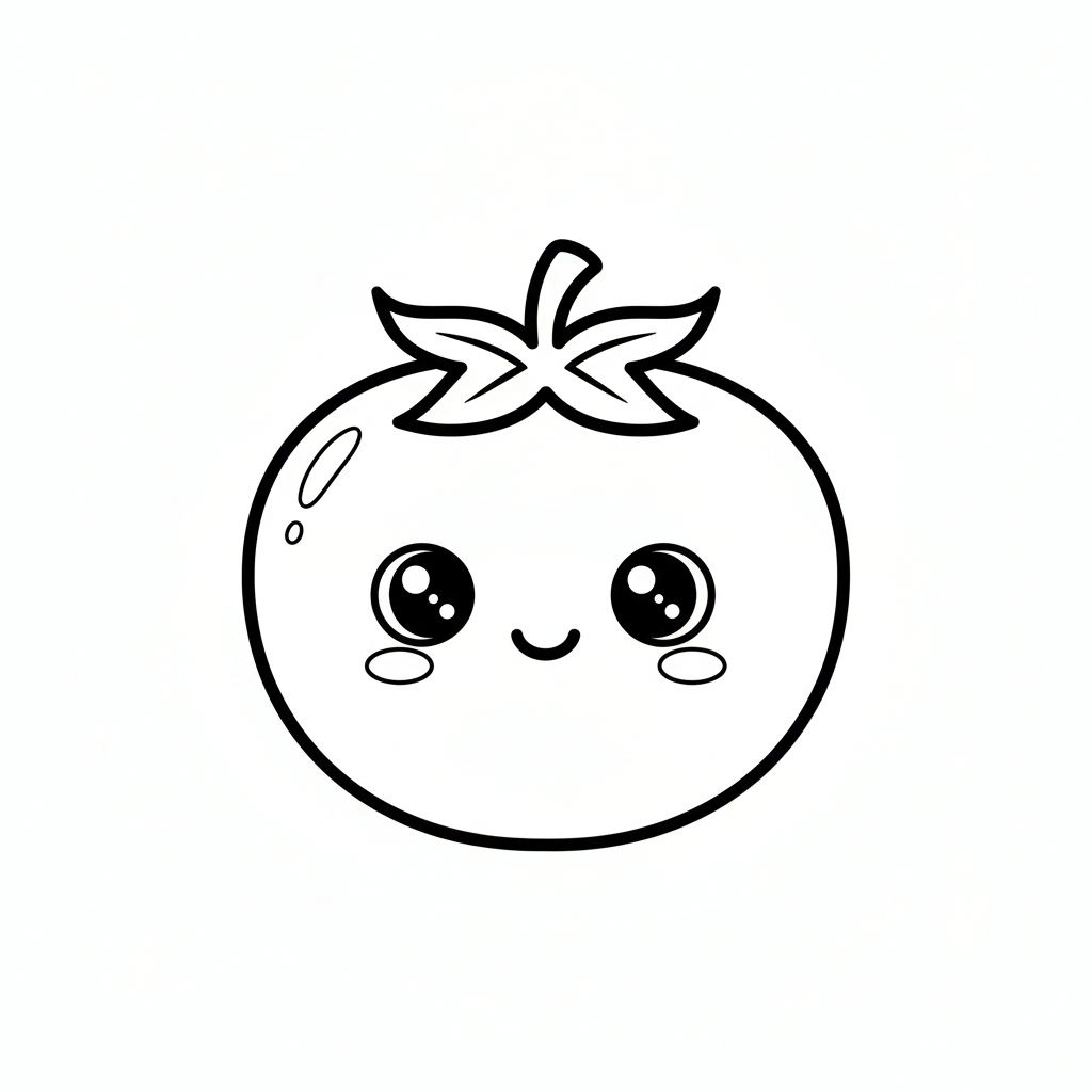 Tomato Coloring Page
